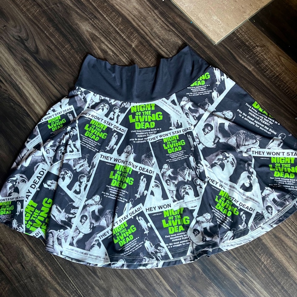 SOLD- Night of the Living Dead Skater Skirt